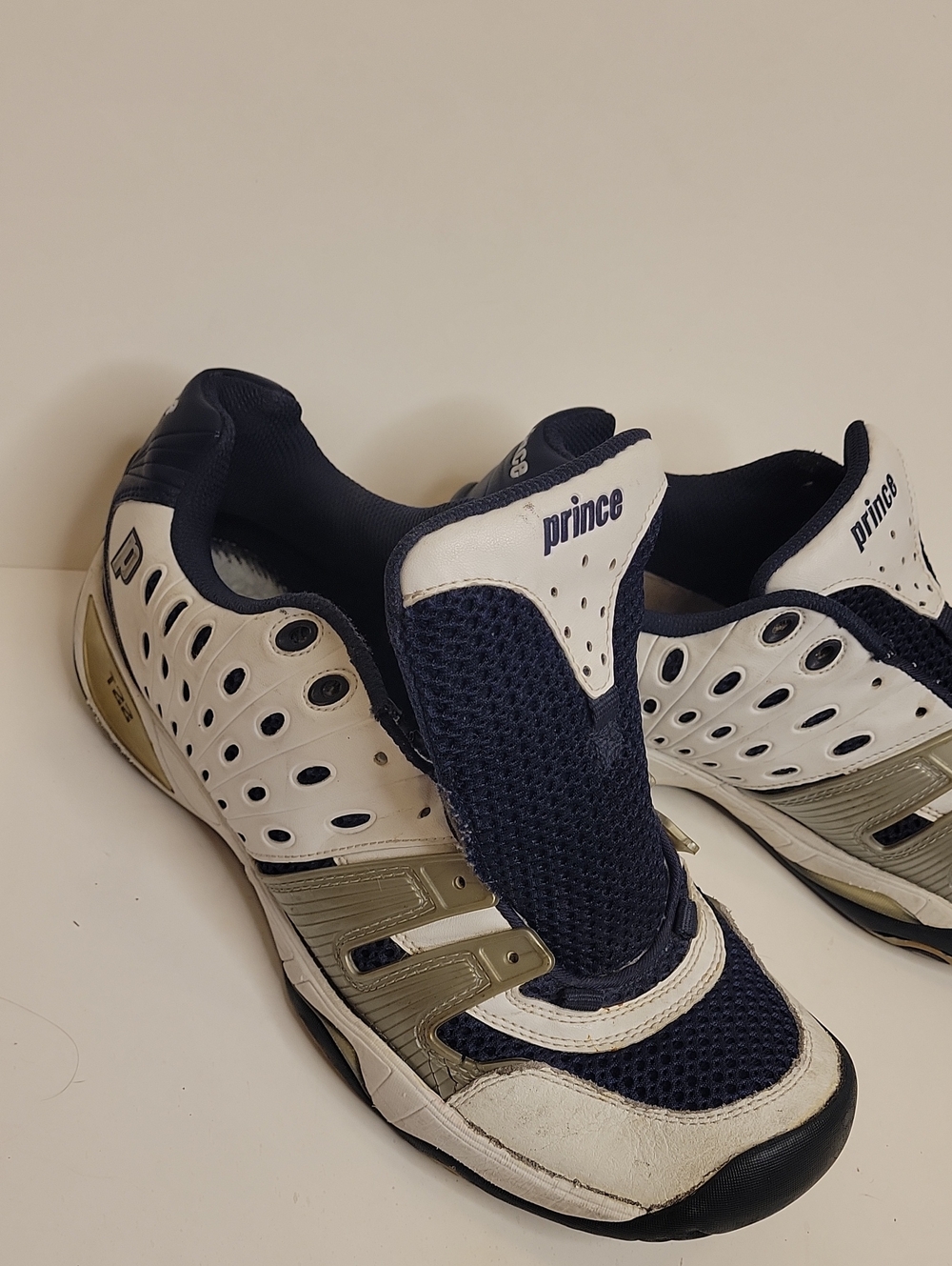 Prince Men’s Navy, White & Gold Athletic Tennis Shoes